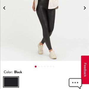 Spanx faux leather leggings
